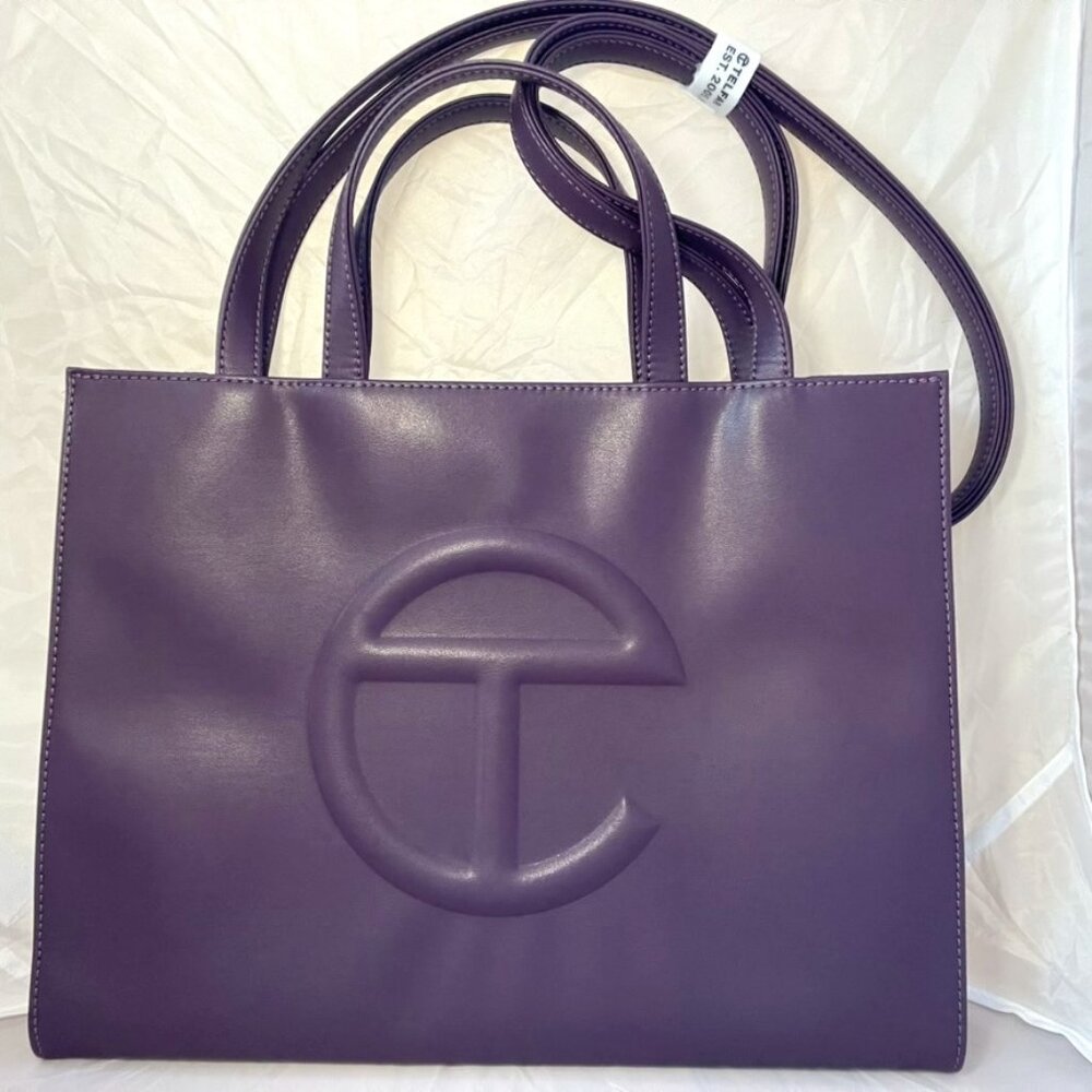 Telfar Medium Eggplant Shopping Bag (brand new)